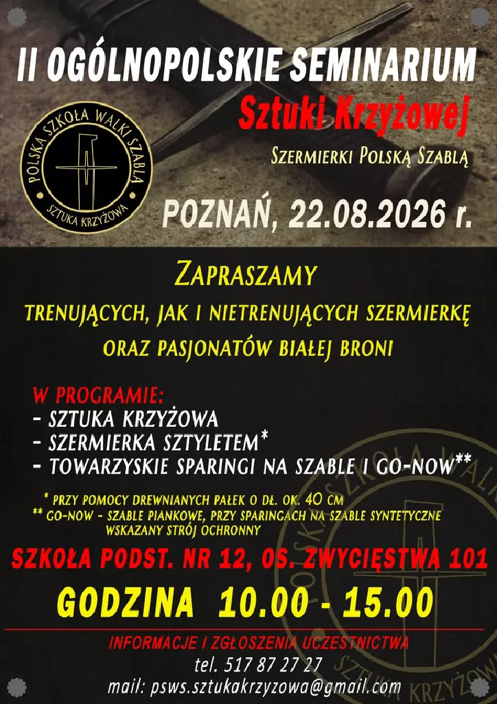 II Ogólnopolskie Seminarium Szermierki Szablą