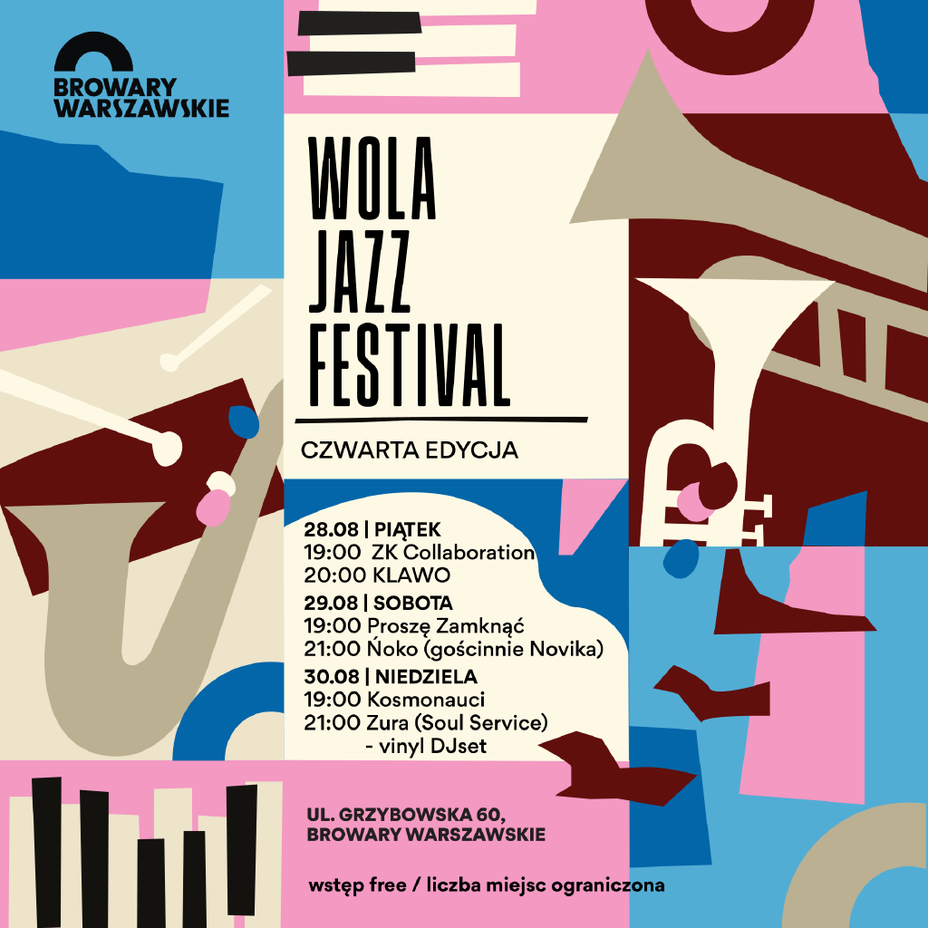 WOLA JAZZ FESTIVAL – koncerty w Browarach Warszawskich