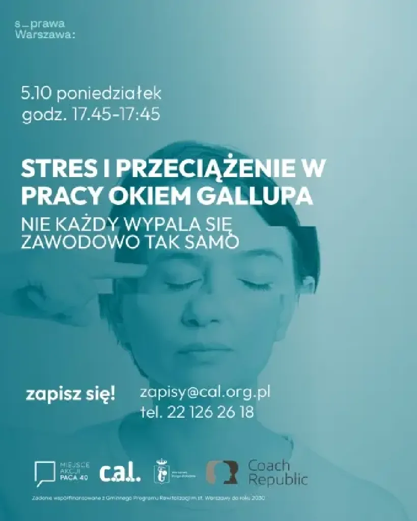Stres i przeciążenia w pracy – warsztat z metodologii Gallupa