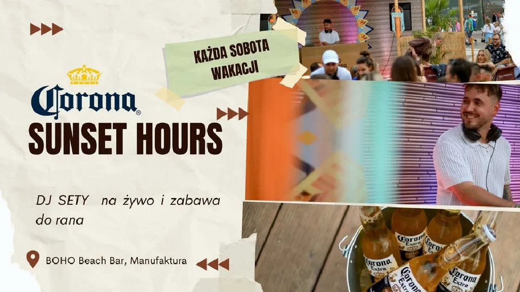 Corona Sunset Hours – DJ sety w BOHO Beach Bar