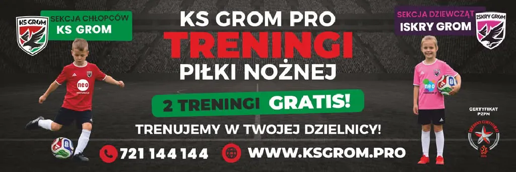 Nabory do KS GROM – treningi piłki nożnej
