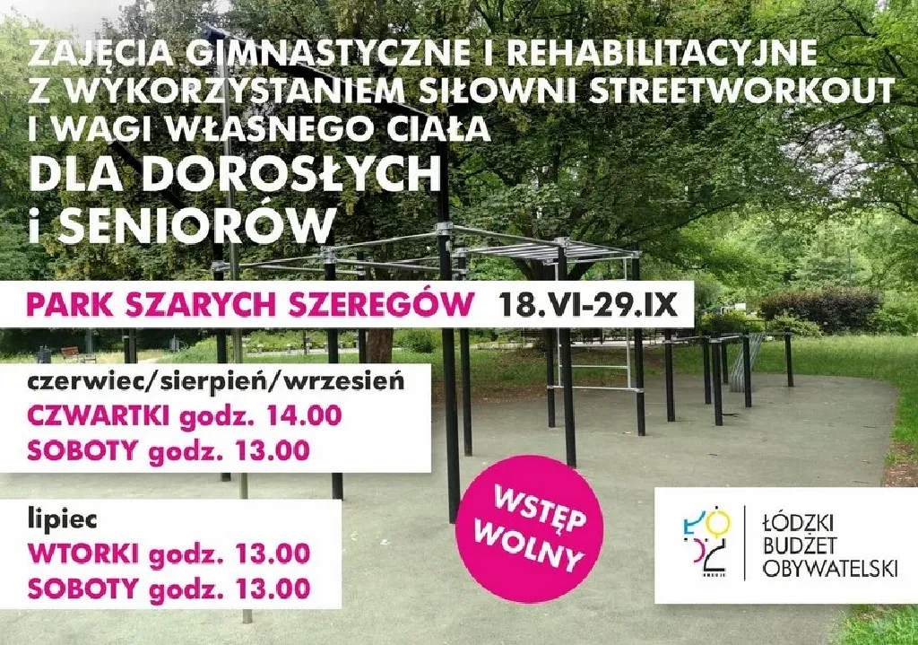Bezpłatne zajęcia gimnastyczne i rehabilitacyjne w Łodzi