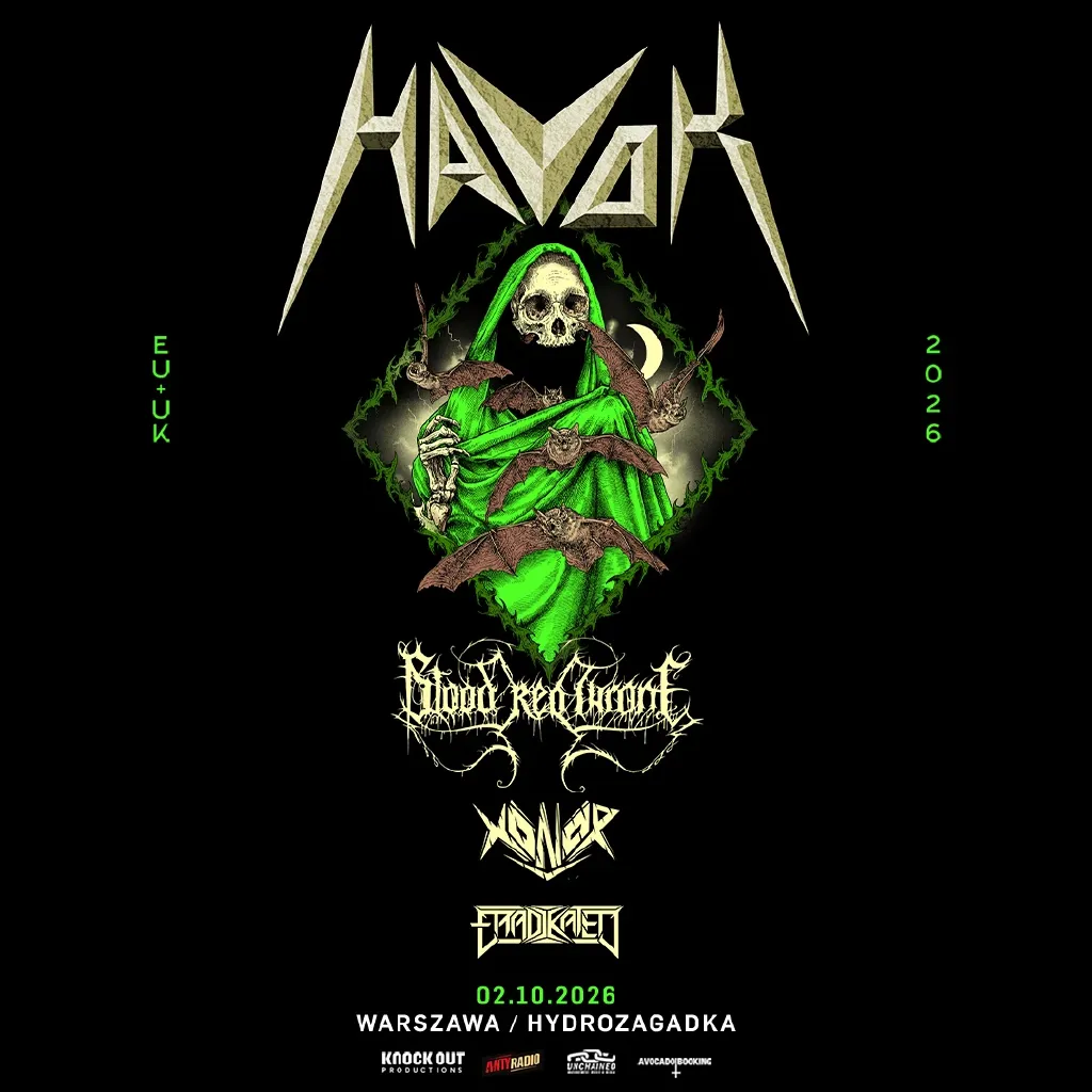 Havok, Blood Red Throne, Xonor i Eradikated – koncert