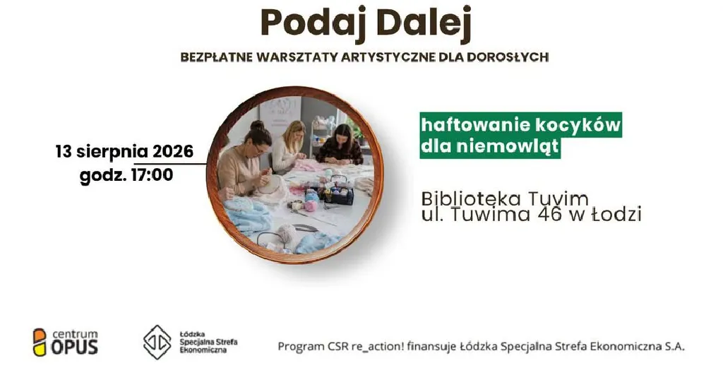 Haftowanie kocyków dla niemowląt – warsztaty