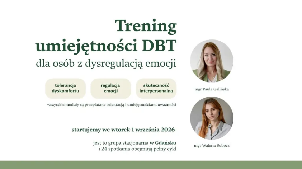 Trening umiejętności DBT dla dorosłych