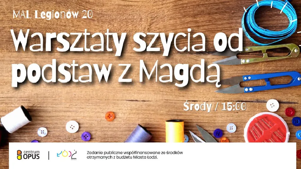 Szycie od podstaw z Magdą – warsztaty