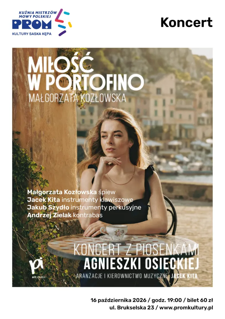 „Miłość w Portofino” – koncert Małgorzaty Kozłowskiej
