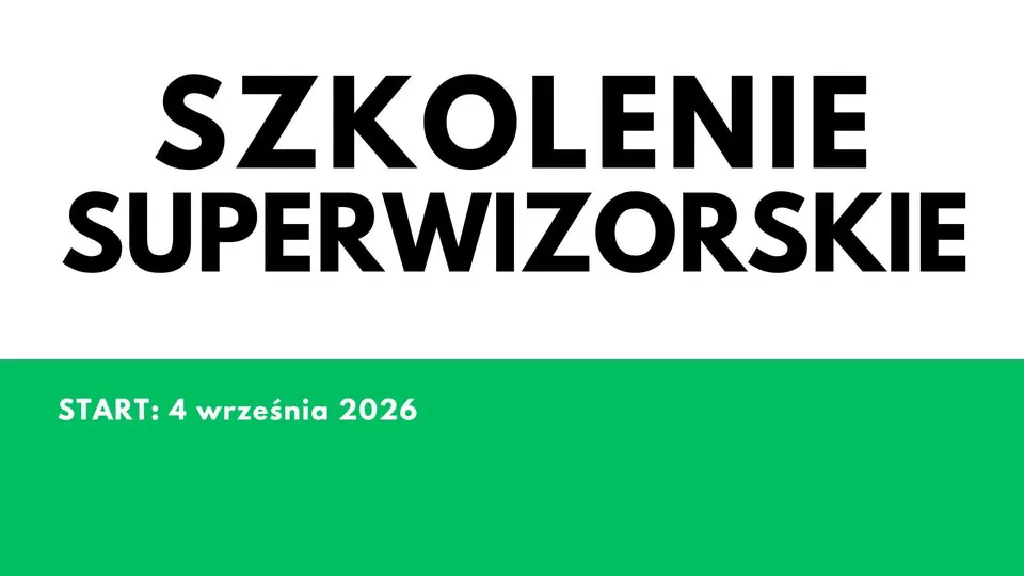 Szkolenie superwizorskie