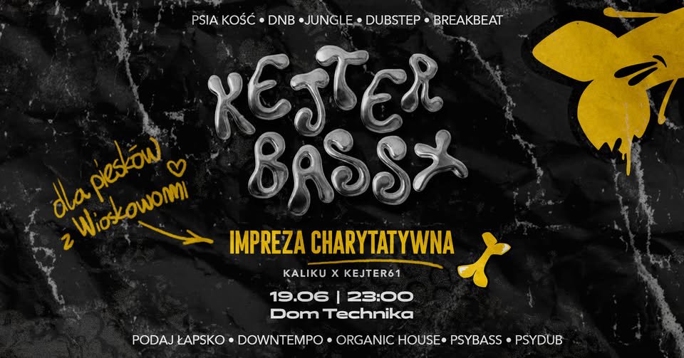 Kejter Bass: Impreza charytatywna dla piesków