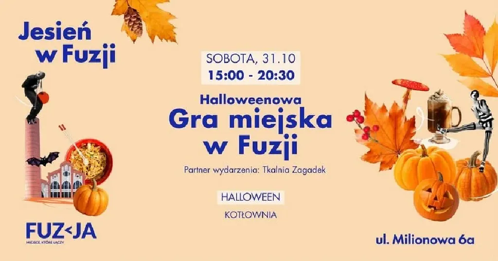 Halloweenowa gra miejska – Fuzja z Tkalnią Zagadek