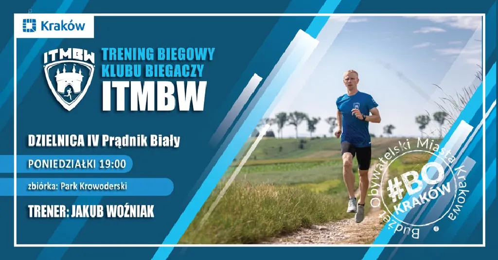 Treningi biegowe ITMBW na Prądniku Białym