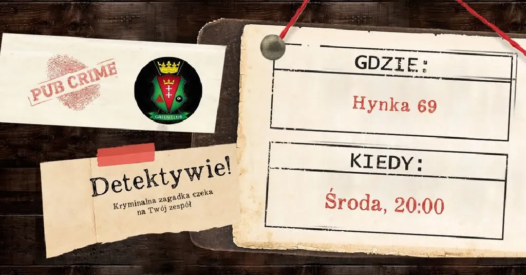 PubCrime w Green Club – drużynowa gra kryminalna