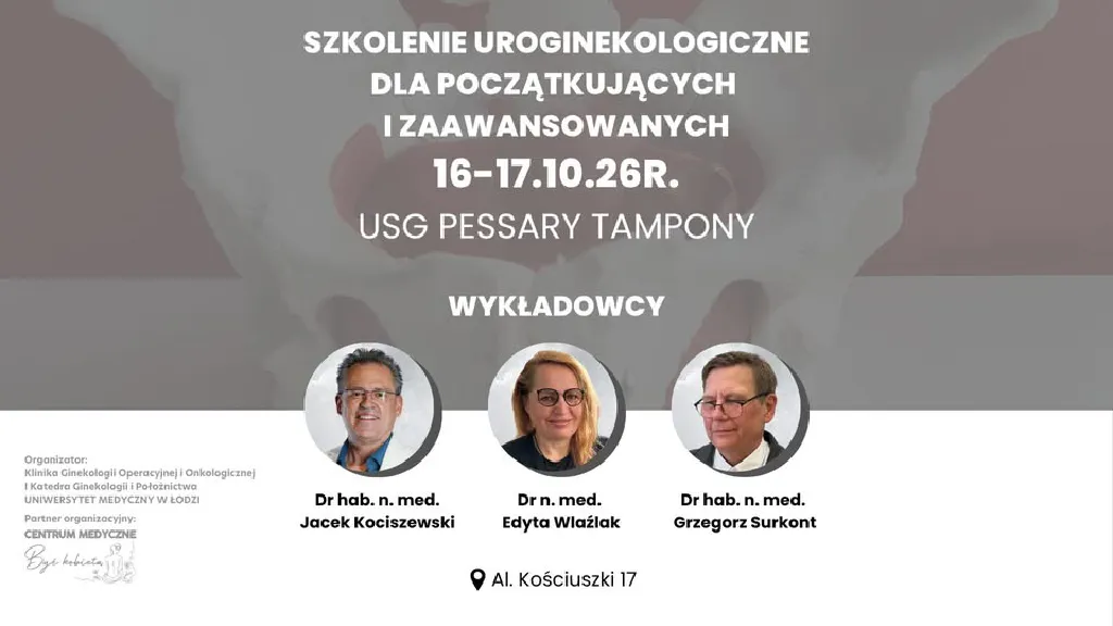Szkolenie uroginekologiczne – USG, pessary i tampony