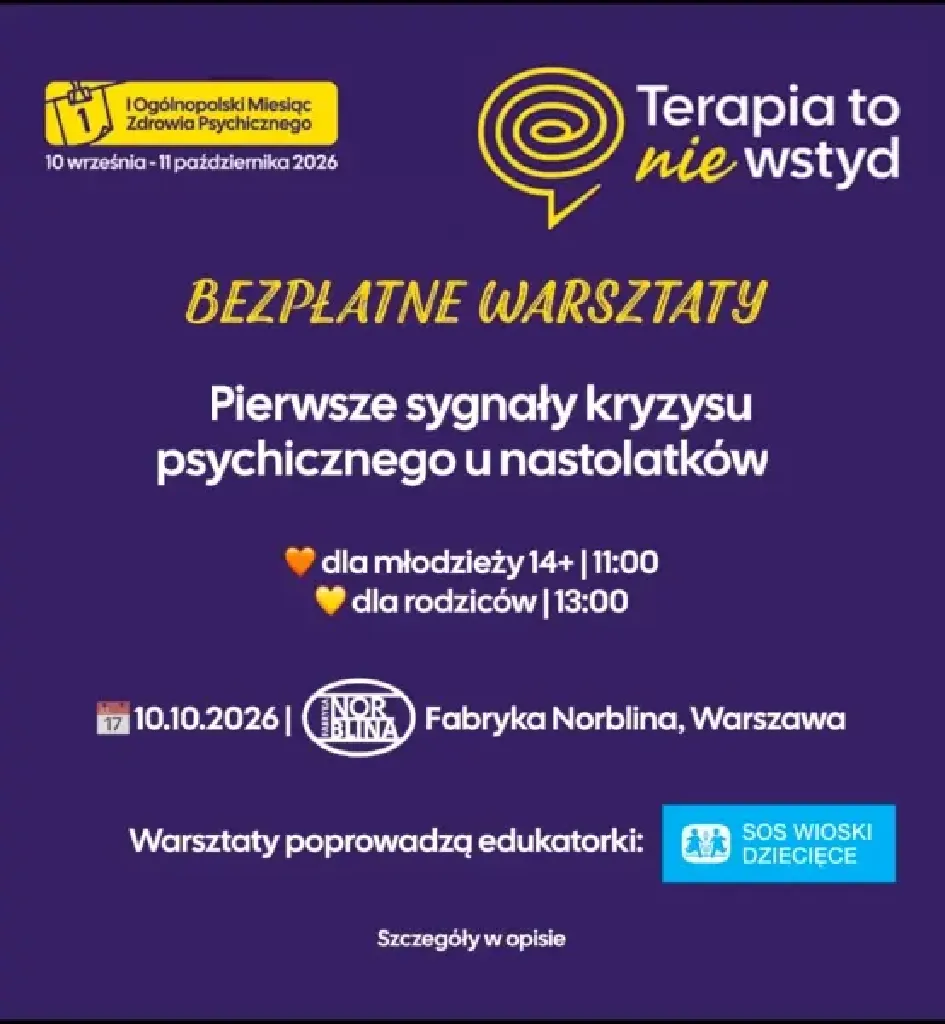 Warsztaty o kryzysie psychicznym u nastolatków