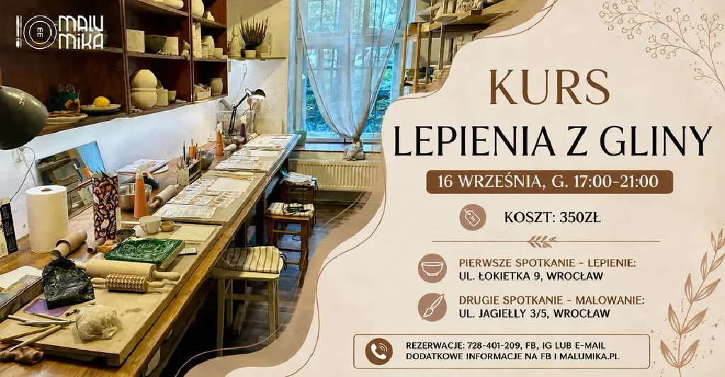Kurs lepienia z gliny – warsztaty ceramiczne