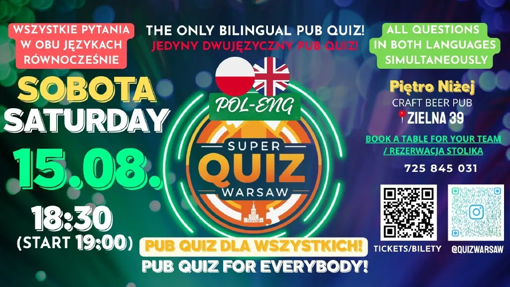 POL-ENG Super Quiz Warsaw