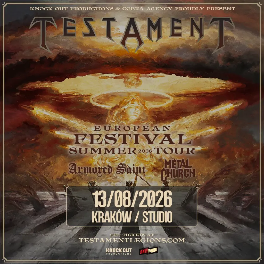 Testament, Metal Church i Armored Saint – koncert