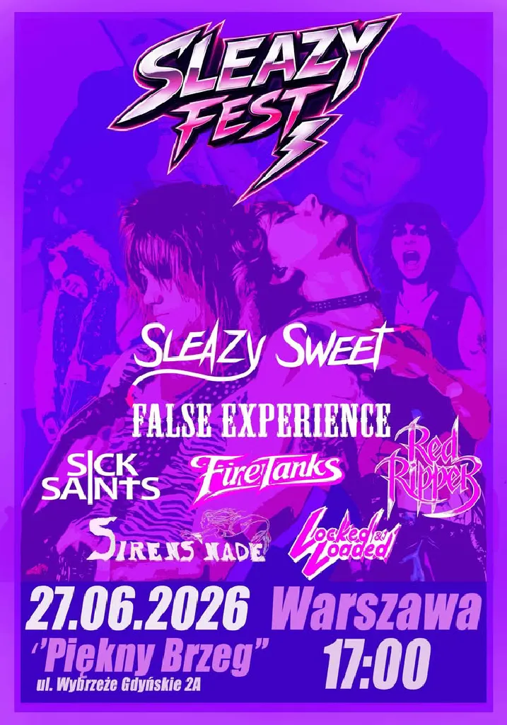 Sleazy Fest vol. 1 – glam rock w Warszawie