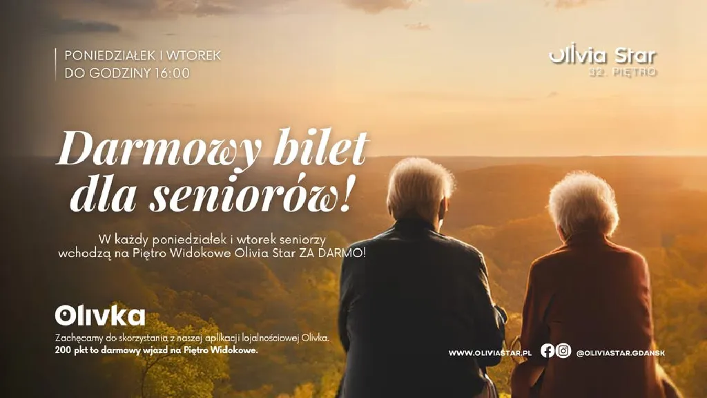Darmowy wjazd na Piętro Widokowe dla seniorów