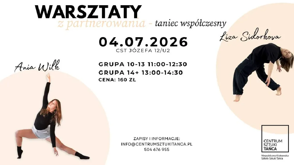 Warsztaty z partnerowania – taniec współczesny