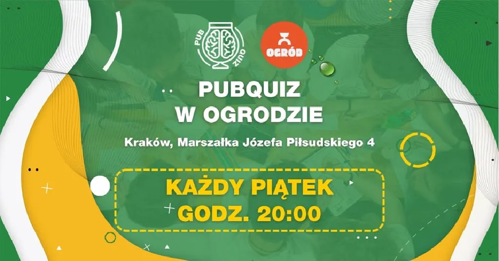 PubQuiz w Ogrodzie – drużynowy quiz z nagrodami
