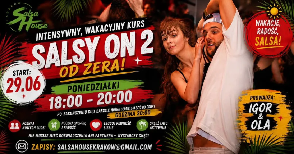 Salsa ON2 – wakacyjny kurs od podstaw