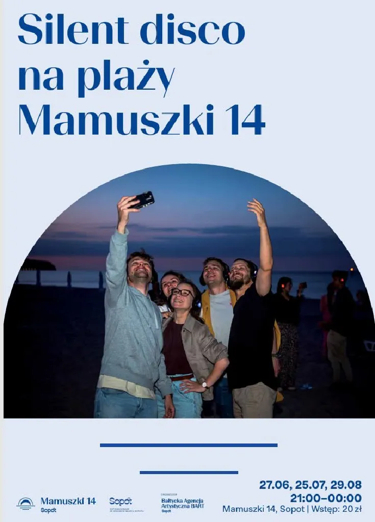Silent disco na plaży przy Mamuszki 14