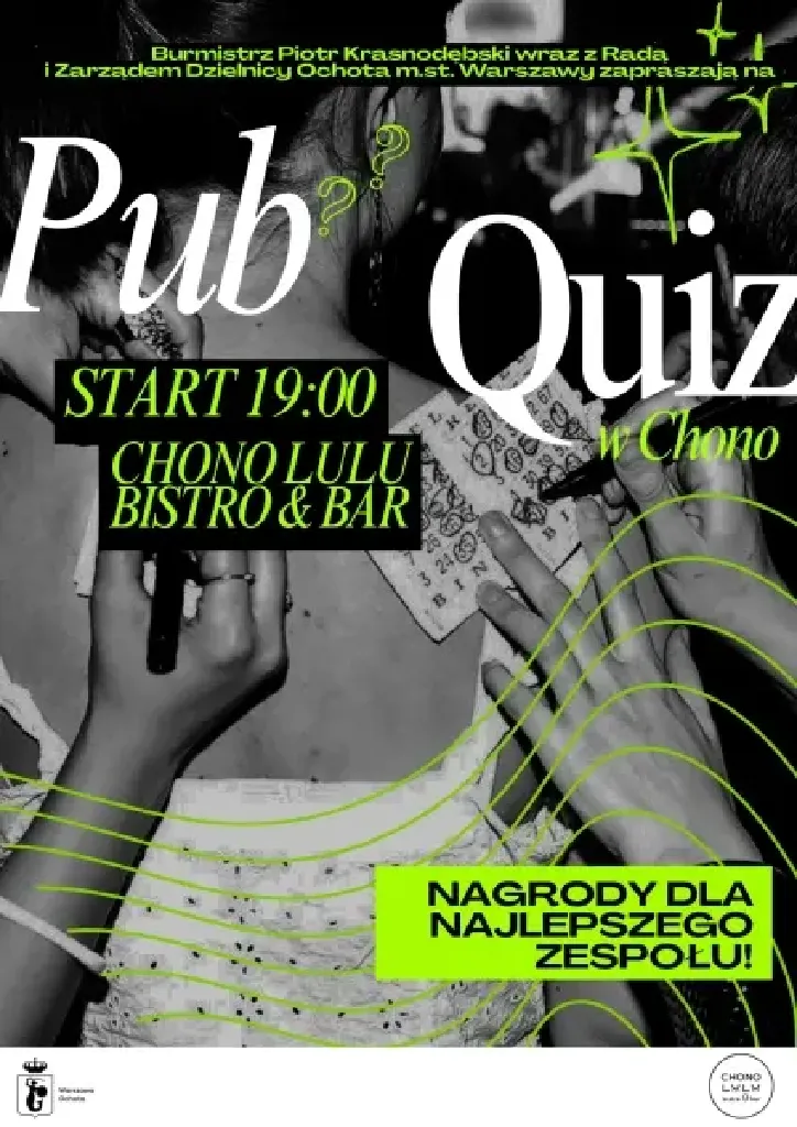 Pub Quiz w Chono Lulu Bistro & Bar