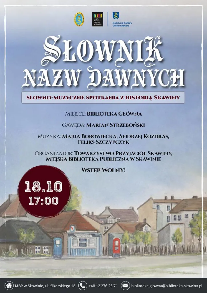 Słownik Nazw Dawnych – spotkanie słowno-muzyczne