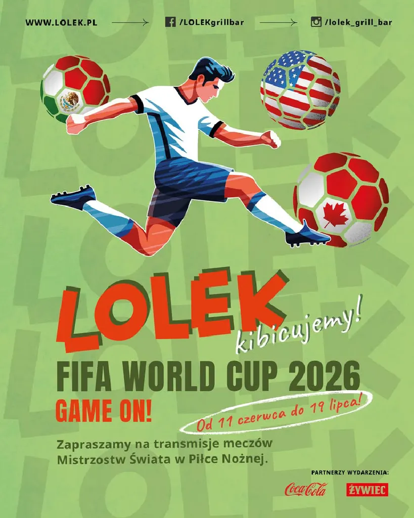 Strefa Kibica FIFA World Cup 2026 w Lolek grill & bar