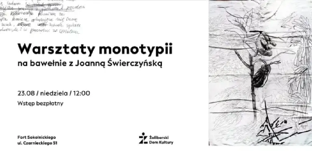 Monotypia na bawełnie – warsztaty z Joanną Świerczyńską