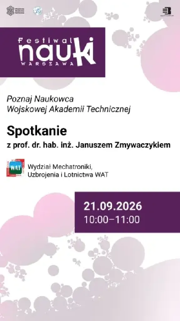 Poznaj naukowca Wojskowej Akademii Technicznej – wykład