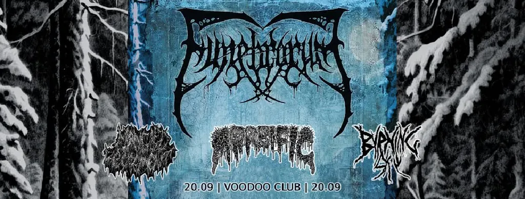 Funebrarum, Morbific, Burning Sky i Mangled Recrement – koncert