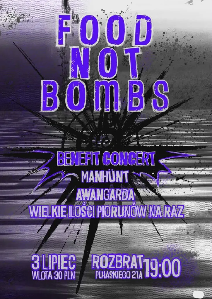 Benefit koncertowy dla Food Not Bombs
