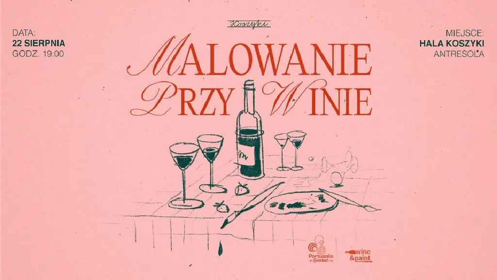 Malowanie przy winie w Hali Koszyki