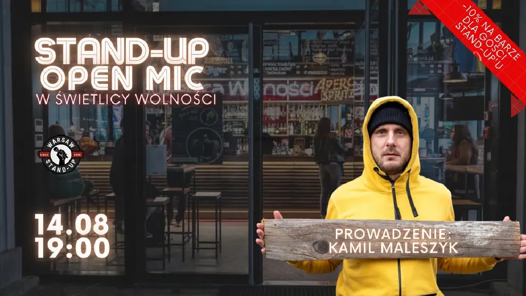 Stand-up Open Mic – Warsaw Stand-up x Kamil Maleszyk
