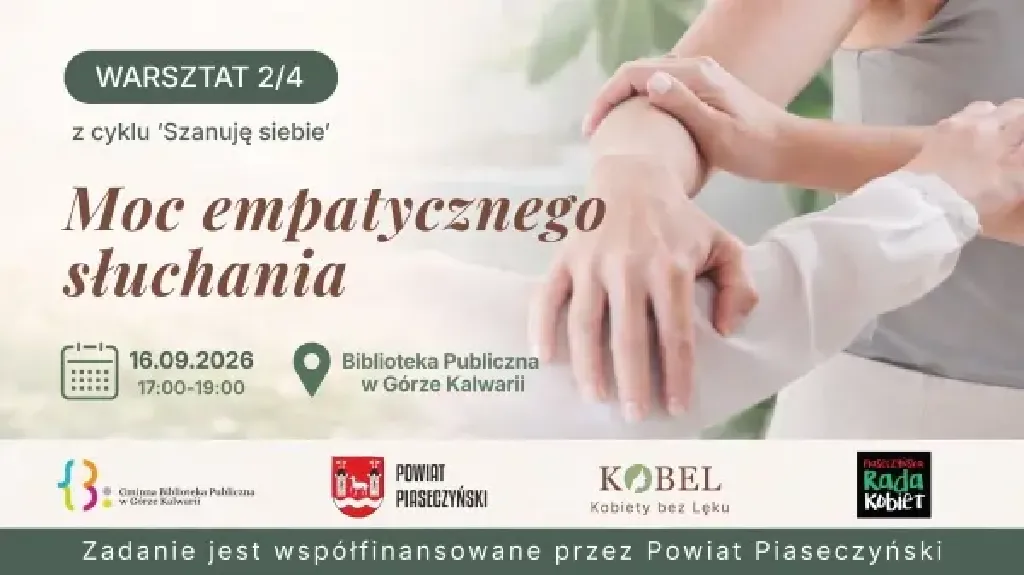 Moc empatycznego słuchania – warsztat dla kobiet