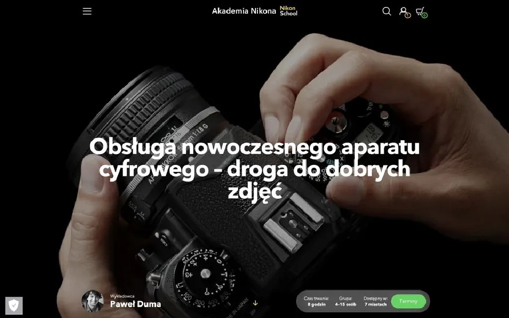 Obsługa aparatu cyfrowego – kurs fotografii