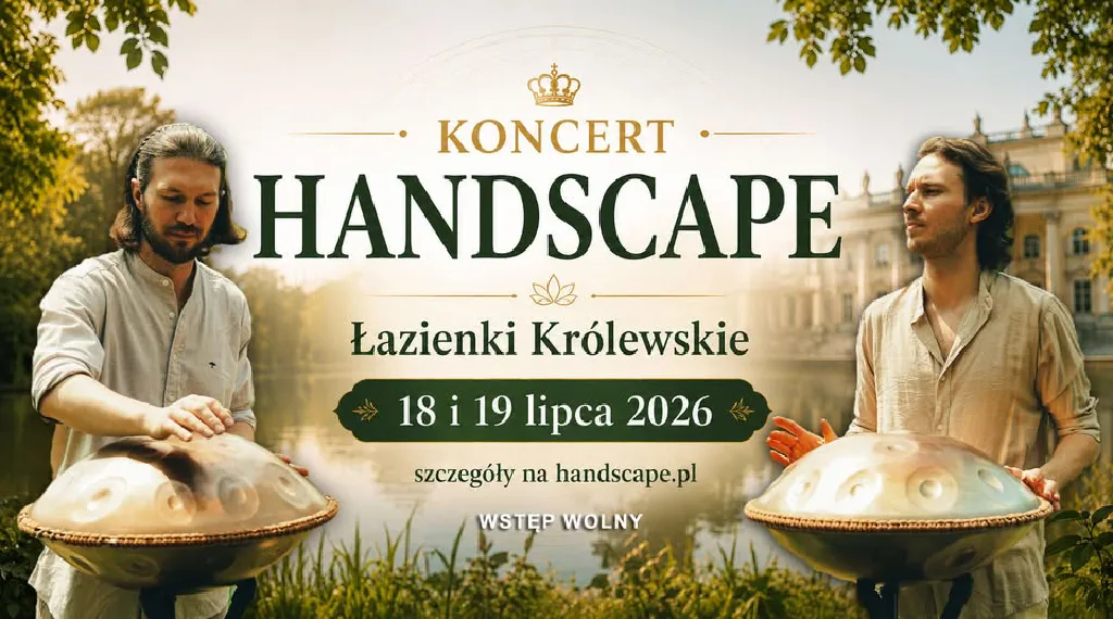 Koncert handpanowy Handscape w Łazienkach Królewskich