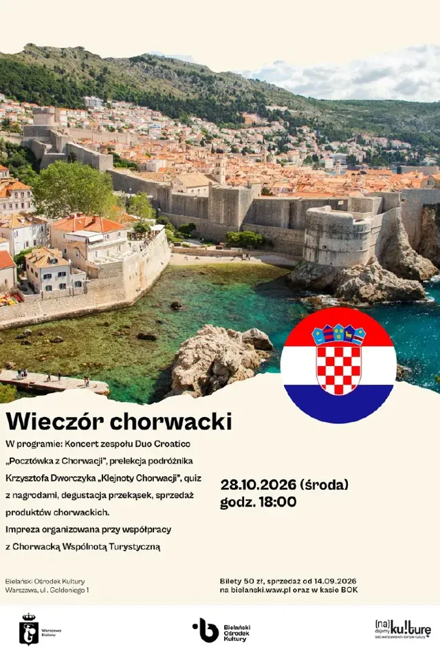 Wieczór chorwacki – koncert, prelekcja i degustacja