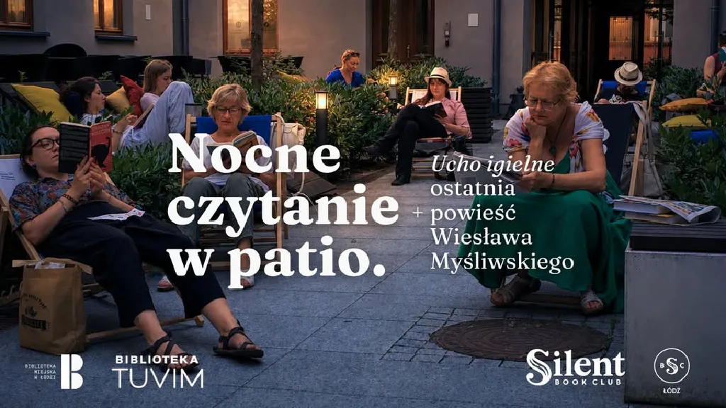 Nocne czytanie w patio – Silent Book Club