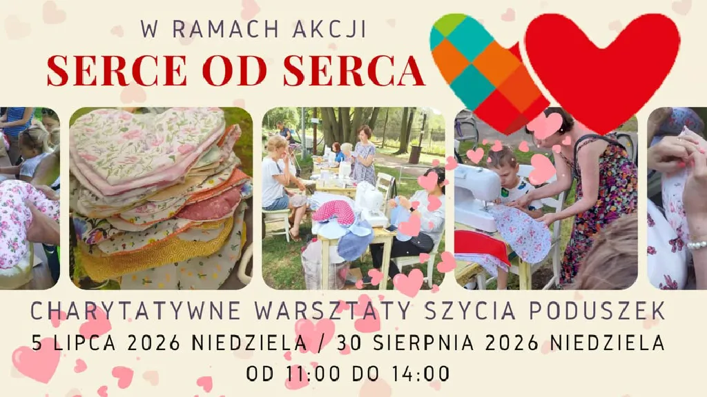 Serce od Serca – charytatywne szycie poduszek