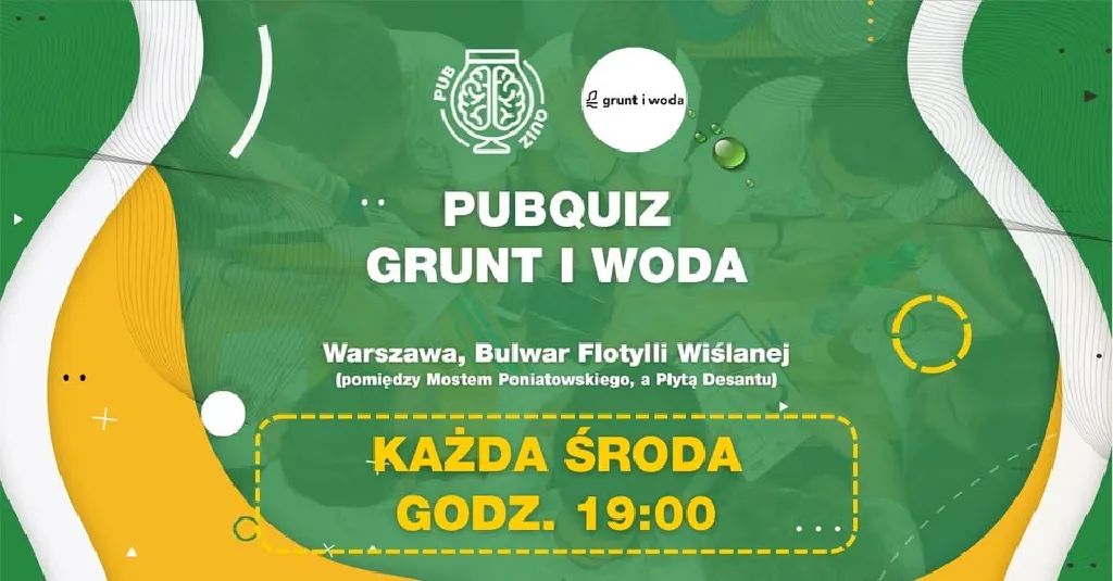 PubQuiz w Grunt i Woda – drużynowy quiz z nagrodami