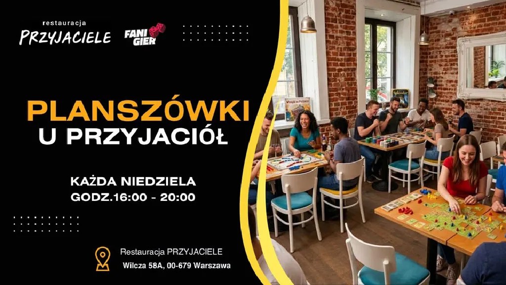 Planszówki u Przyjaciół – spotkanie z grami