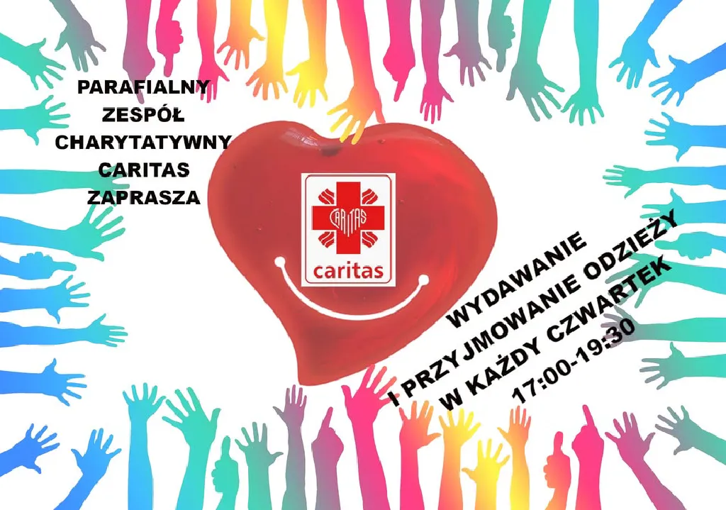 Wydawanie i przyjmowanie odzieży – magazyn Caritas