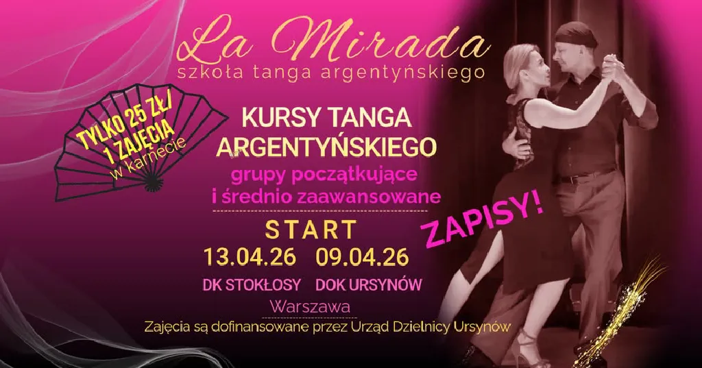 Tango argentyńskie – kursy w szkole La Mirada