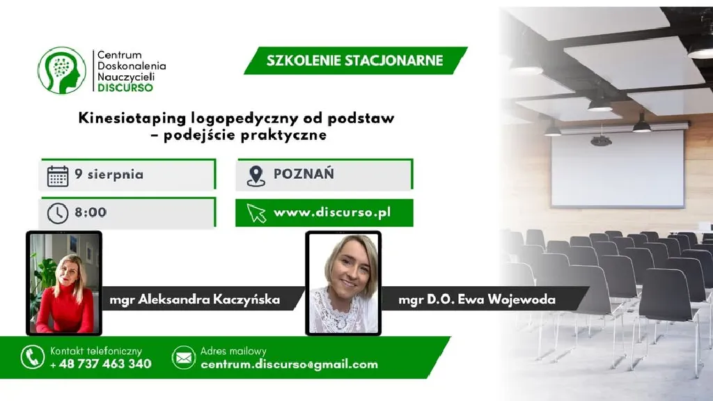 Kinesiotaping logopedyczny – szkolenie