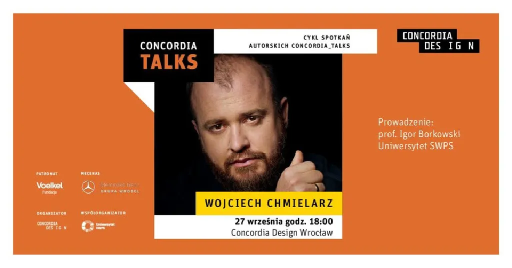 Concordia Talks – spotkanie z Wojciechem Chmielarzem