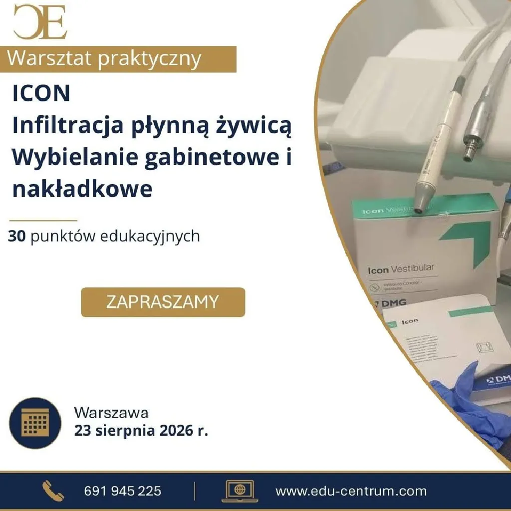 ICON – Infiltracja płynną żywicą i wybielanie – warsztat