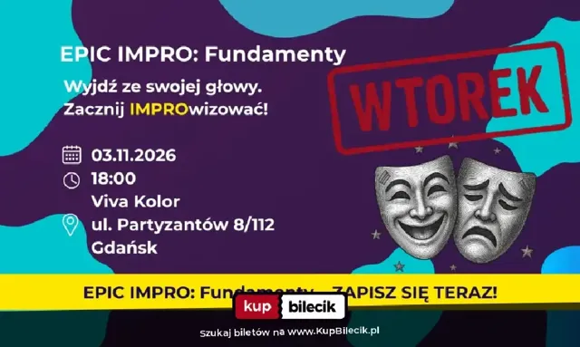 EPIC IMPRO Fundamenty – warsztaty improwizacji